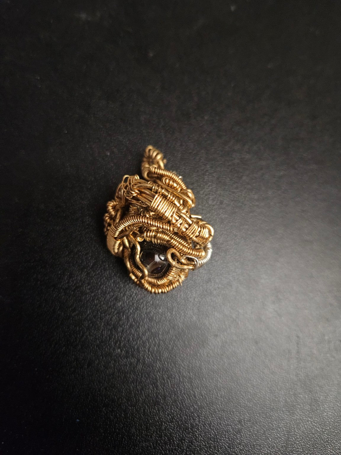 Handmade Copper Dragon Wrap Pendant