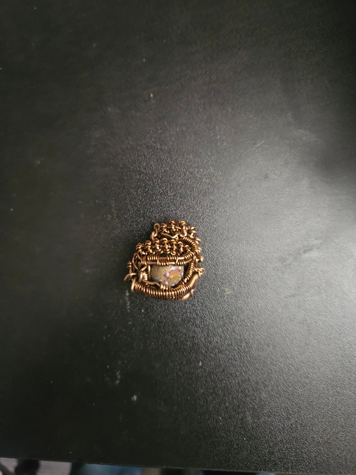 Sacred Spiral Copper Pendant