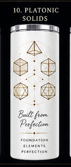 Platonic Solids | Sacred Geometry 20oz Tumbler