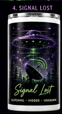 Signal Lost 20oz Skinny Tumbler – Beyond the Veil Series